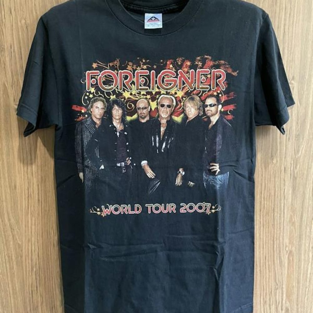 Vtg Foreigner World Tour T-shirttffs232